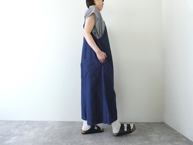 SARAHWEAR(サラウェア) コットンリネンデニムサロペットパンツの商品画像4