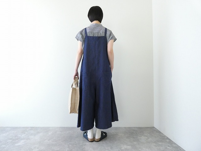 SARAHWEAR(サラウェア) コットンリネンデニムサロペットパンツの商品画像5
