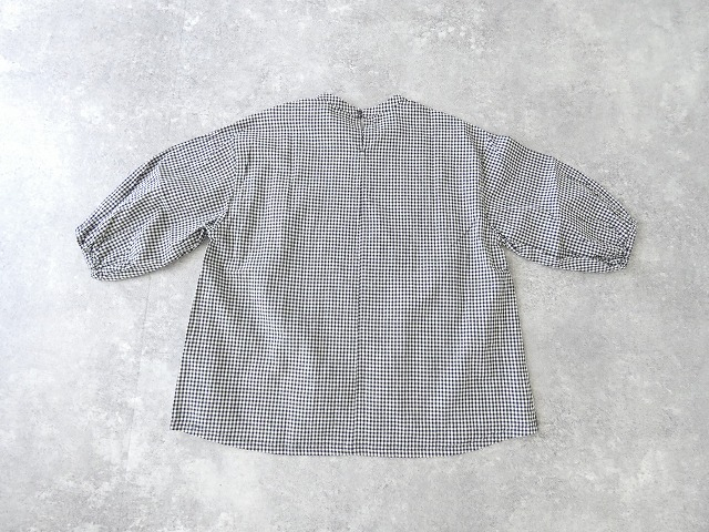 SETTEN(セッテン) コットンリネンワッシャーパフスリーブブラウスの商品画像10