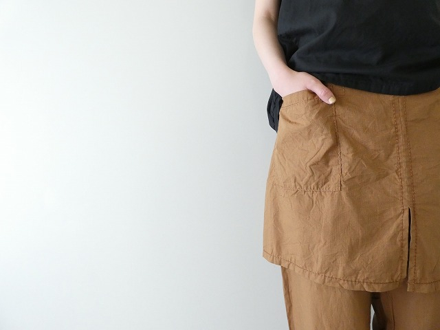 homspun(ホームスパン) コットンミニチェックスカート付きパンツの商品画像4