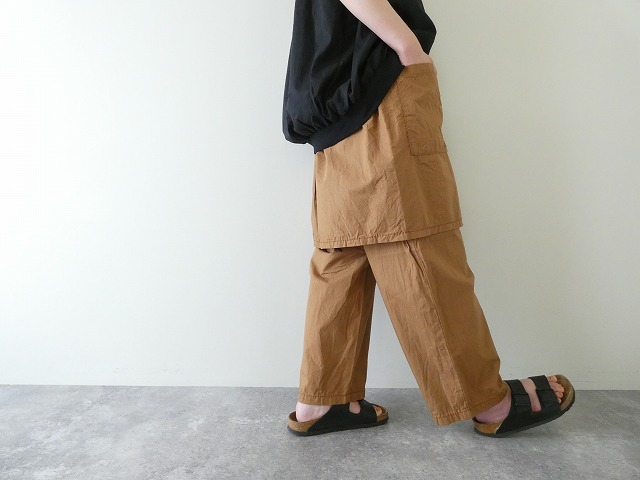homspun(ホームスパン) コットンミニチェックスカート付きパンツの商品画像7