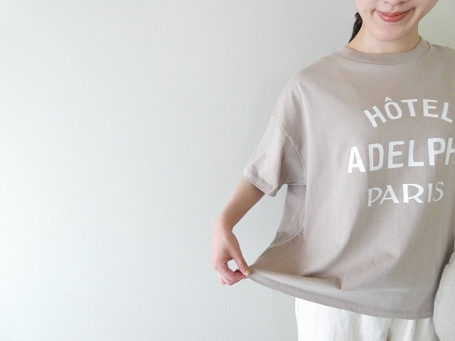 SOUFFLE BASIC 天竺サイドスリットプリントTシャツの商品画像5