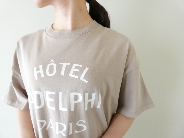 SOUFFLE BASIC 天竺サイドスリットプリントTシャツの商品画像6