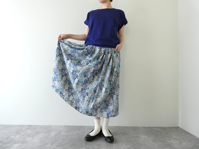 sosotto(ソソット) リネンLIBERTYタックギャザースカートの商品画像1