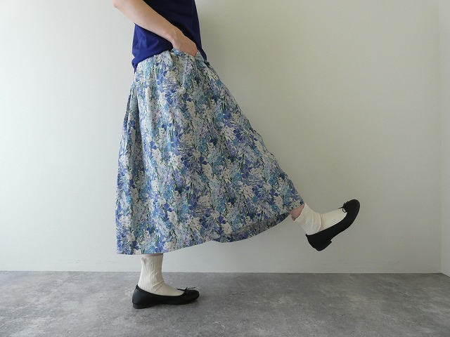 sosotto(ソソット) リネンLIBERTYタックギャザースカートの商品画像5