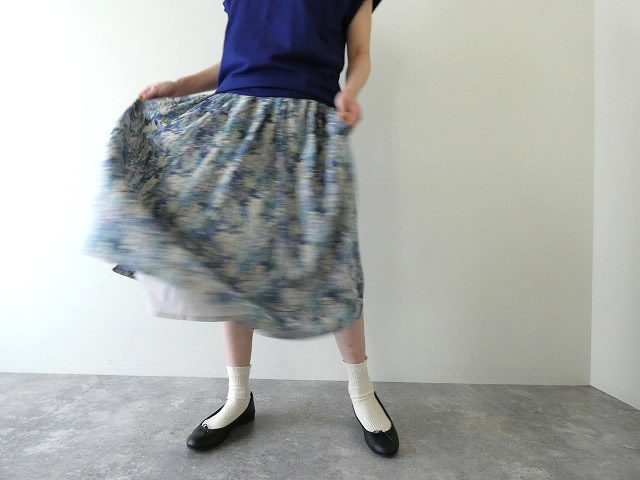 sosotto(ソソット) リネンLIBERTYタックギャザースカートの商品画像6