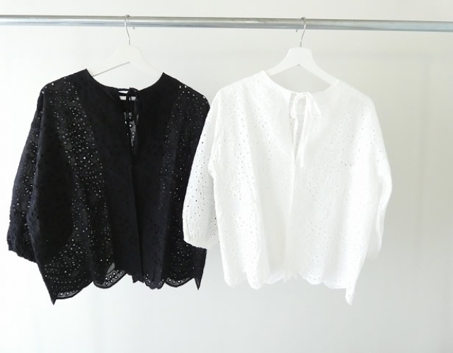 maomade(マオメイド) ペイズリーカットワークレース2WAYサッと羽織れるブラウスの商品画像10