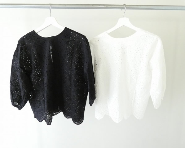 maomade(マオメイド) ペイズリーカットワークレース2WAYサッと羽織れるブラウスの商品画像11