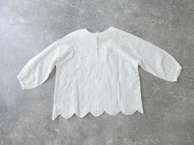 maomade(マオメイド) ペイズリーカットワークレース2WAYサッと羽織れるブラウスの商品画像13