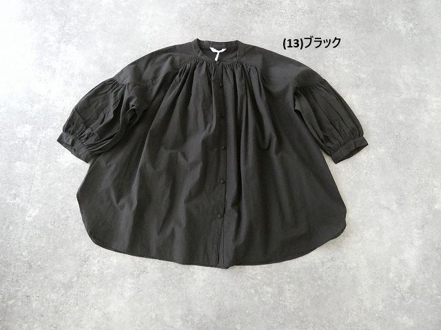 TANG(タング) コットンボイルギャザーブラウスの商品画像12
