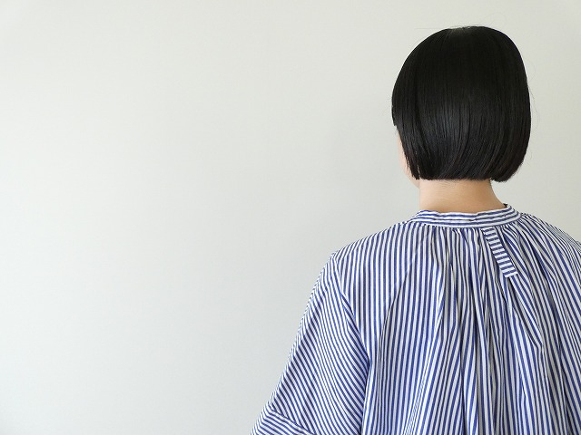 TANG(タング) ストライプコットン切替シャツの商品画像7