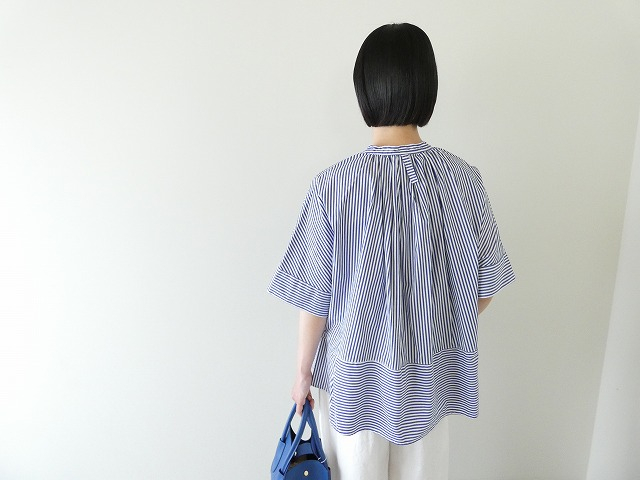TANG(タング) ストライプコットン切替シャツの商品画像9