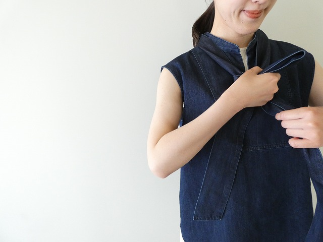 MACPHEE(マカフィー) コットンテンセルデニムボウタイブラウスの商品画像6