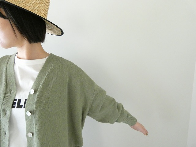 ichi(イチ) リネンコットンVネックカーディガンの商品画像4