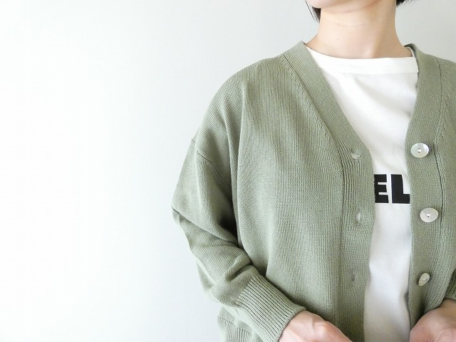 ichi(イチ) リネンコットンVネックカーディガンの商品画像5
