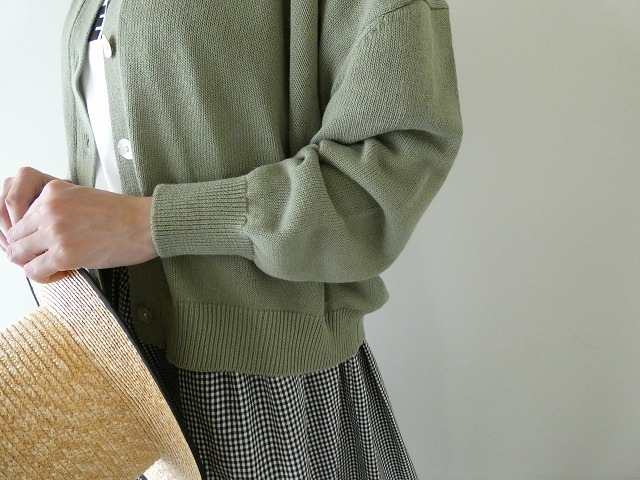 ichi(イチ) リネンコットンVネックカーディガンの商品画像6