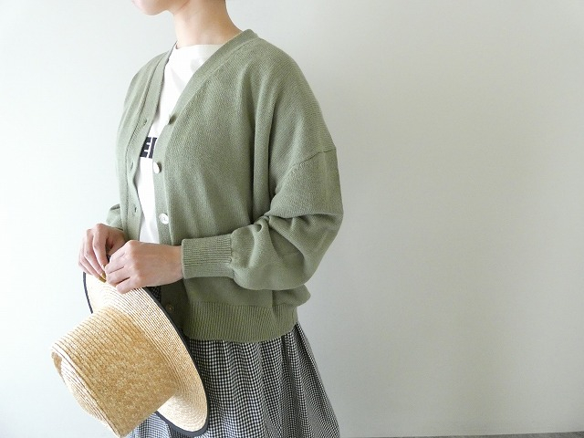 ichi(イチ) リネンコットンVネックカーディガンの商品画像8