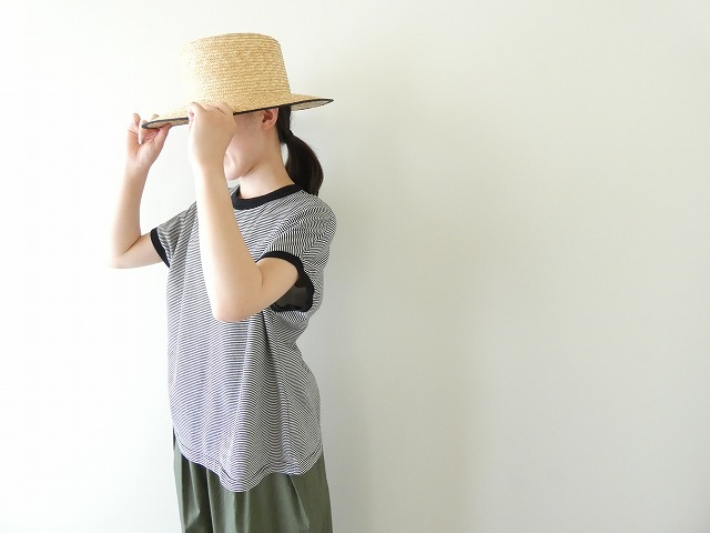 NATURAL LAUNDRY(ナチュラルランドリー) 40ボーダー ドルマントリムTシャツの商品画像2