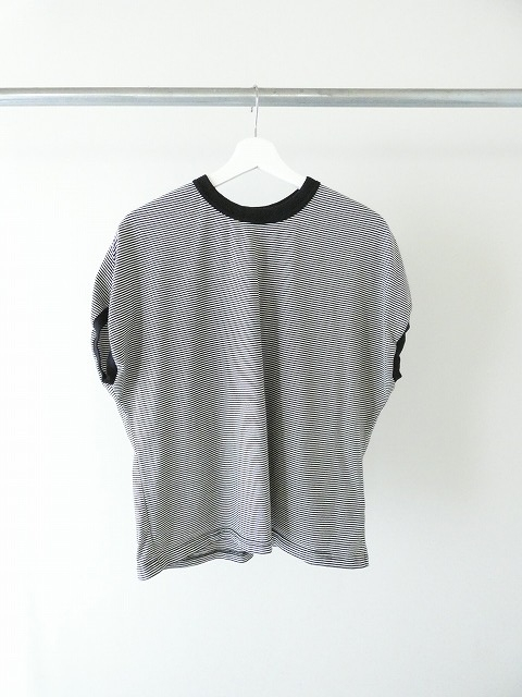 NATURAL LAUNDRY(ナチュラルランドリー) 40ボーダー ドルマントリムTシャツの商品画像3