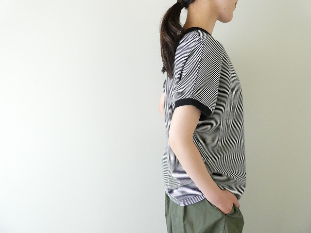 NATURAL LAUNDRY(ナチュラルランドリー) 40ボーダー ドルマントリムTシャツの商品画像6