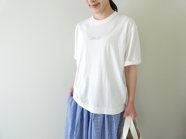 NATURAL LAUNDRY(ナチュラルランドリー) TOP天竺　ソルト刺繍Tの商品画像1