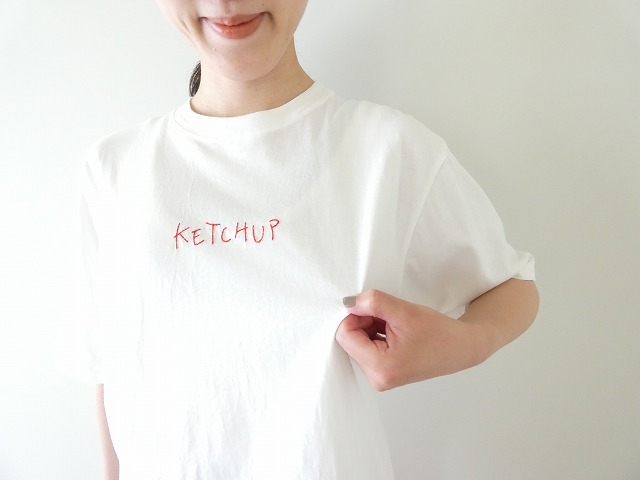 NATURAL LAUNDRY(ナチュラルランドリー) TOP天竺　ケチャップ刺繍Tの商品画像5
