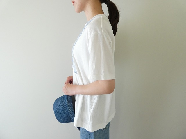 NATURAL LAUNDRY(ナチュラルランドリー) カード天竺×先染めパネルパネル リメイクTの商品画像2