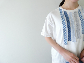 NATURAL LAUNDRY(ナチュラルランドリー) カード天竺×先染めパネルパネル リメイクTの商品画像21
