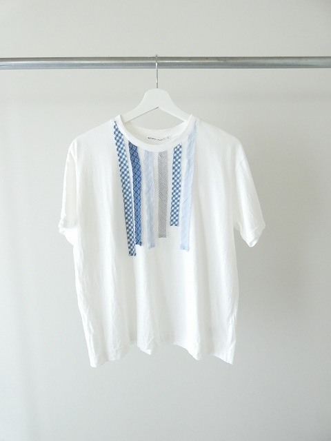 NATURAL LAUNDRY(ナチュラルランドリー) カード天竺×先染めパネルパネル リメイクTの商品画像3