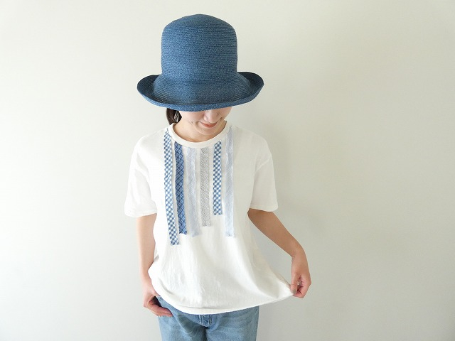 NATURAL LAUNDRY(ナチュラルランドリー) カード天竺×先染めパネルパネル リメイクTの商品画像5