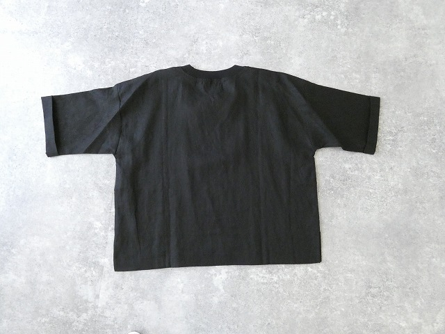 maomade(マオメイド) リネン100%ファブリック×ちょこっとニットついてるよシリーズ ほどよく上品見えが嬉しいTEEの商品画像12
