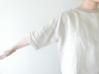 maomade(マオメイド) リネン100%ファブリック×ちょこっとニットついてるよシリーズ ほどよく上品見えが嬉しいTEEの商品画像24