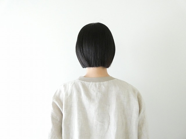 maomade(マオメイド) リネン100%ファブリック×ちょこっとニットついてるよシリーズ ほどよく上品見えが嬉しいTEEの商品画像6