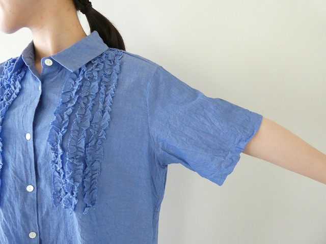 MidiUmi(ミディウミ) フロントフリルシャツの商品画像5