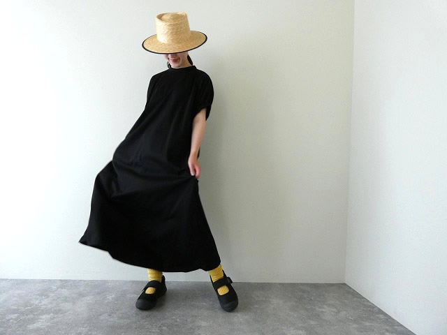 prit(プリット) 70/2コンパクト天竺モックネック袖ゴムマキシワンピースの商品画像1