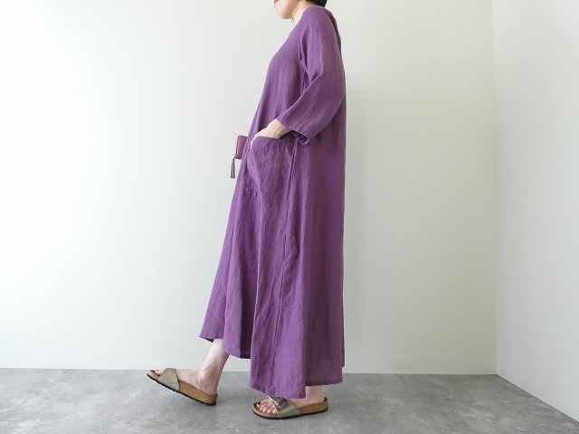 SARAHWEAR(サラウェア) Belgium Linen Vネックドレスの商品画像10