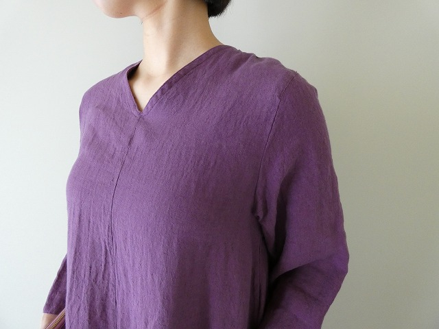 SARAHWEAR(サラウェア) Belgium Linen Vネックドレスの商品画像3