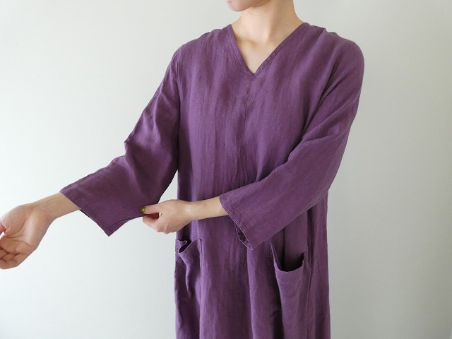SARAHWEAR(サラウェア) Belgium Linen Vネックドレスの商品画像5