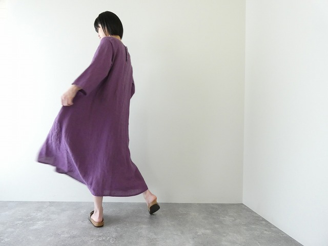 SARAHWEAR(サラウェア) Belgium Linen Vネックドレスの商品画像8