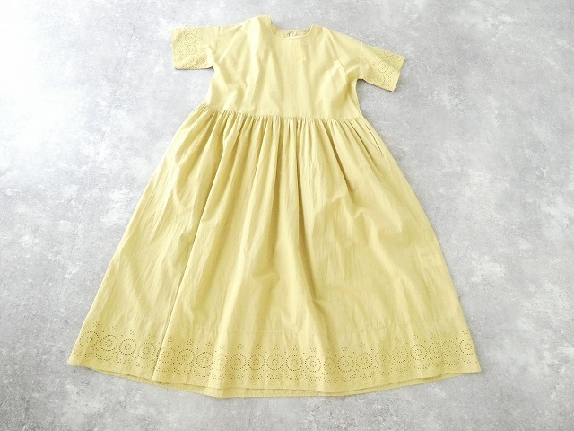 SOIL(ソイル) 80s VOILE PLAIN WITH CUT WORK LACE CREW-NECK PULLOVER DRESSの商品画像12