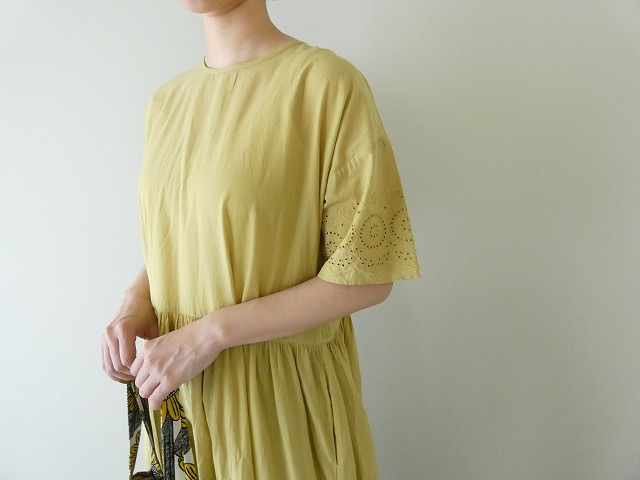 SOIL(ソイル) 80s VOILE PLAIN WITH CUT WORK LACE CREW-NECK PULLOVER DRESSの商品画像5