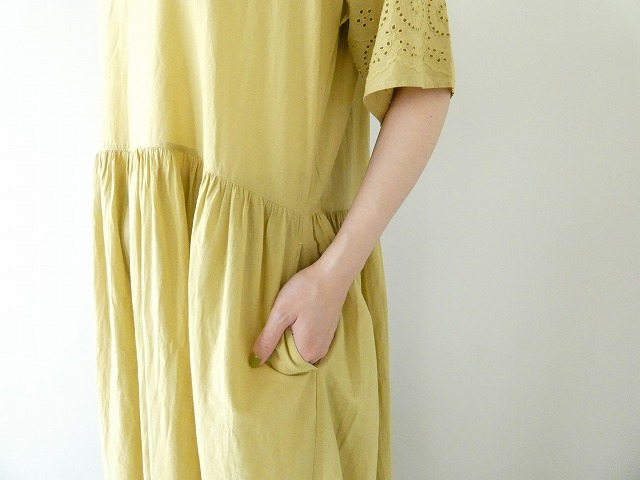 SOIL(ソイル) 80s VOILE PLAIN WITH CUT WORK LACE CREW-NECK PULLOVER DRESSの商品画像6