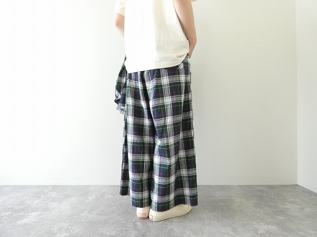 NATURAL LAUNDRY(ナチュラルランドリー) マドラスチェックワイドタックパンツの商品画像11