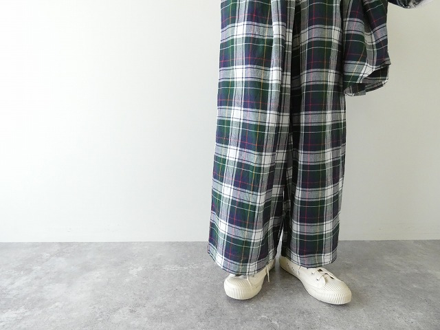 NATURAL LAUNDRY(ナチュラルランドリー) マドラスチェックワイドタックパンツの商品画像4
