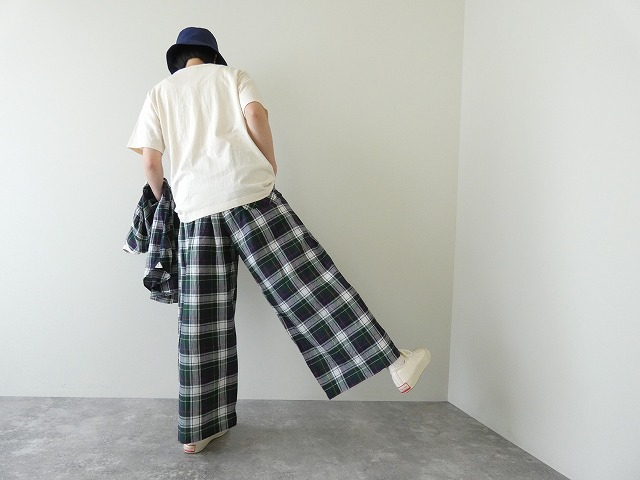 NATURAL LAUNDRY(ナチュラルランドリー) マドラスチェックワイドタックパンツの商品画像9