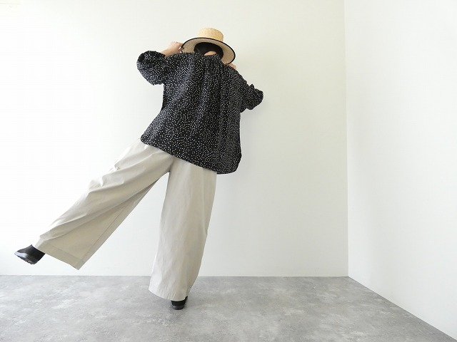grin(グリン) ブロードストレッチタックワイドパンツの商品画像5