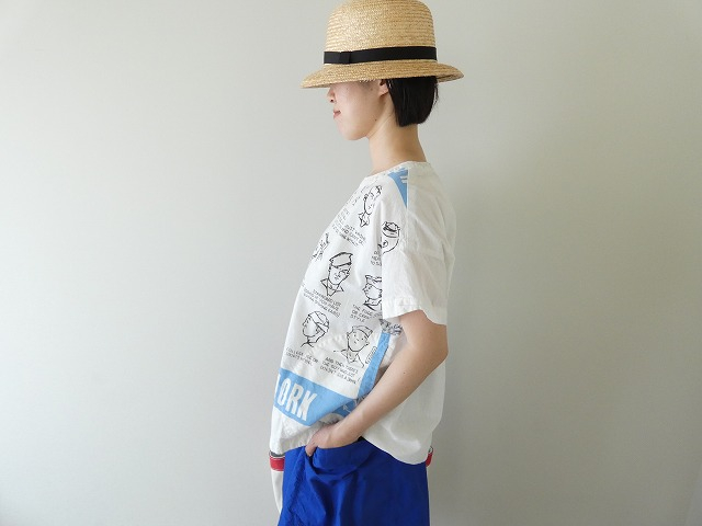 快晴堂(かいせいどう) HAYATEカロハプリント セーラーズcap柄 Wide Tシャツの商品画像11