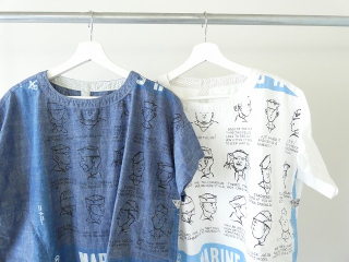 快晴堂(かいせいどう) HAYATEカロハプリント セーラーズcap柄 Wide Tシャツの商品画像21
