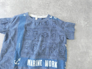 快晴堂(かいせいどう) HAYATEカロハプリント セーラーズcap柄 Wide Tシャツの商品画像25