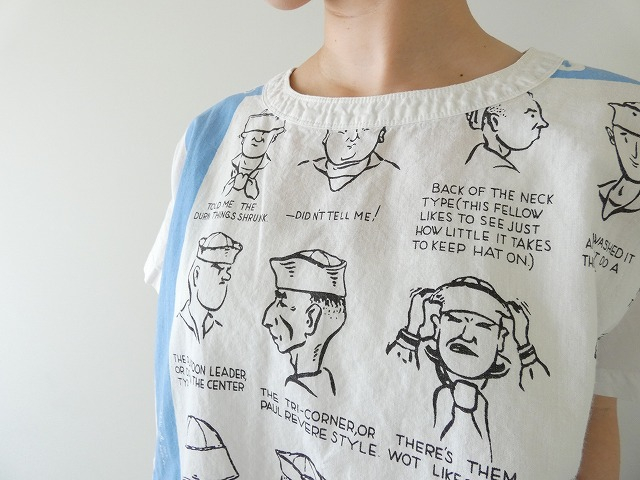 快晴堂(かいせいどう) HAYATEカロハプリント セーラーズcap柄 Wide Tシャツの商品画像4